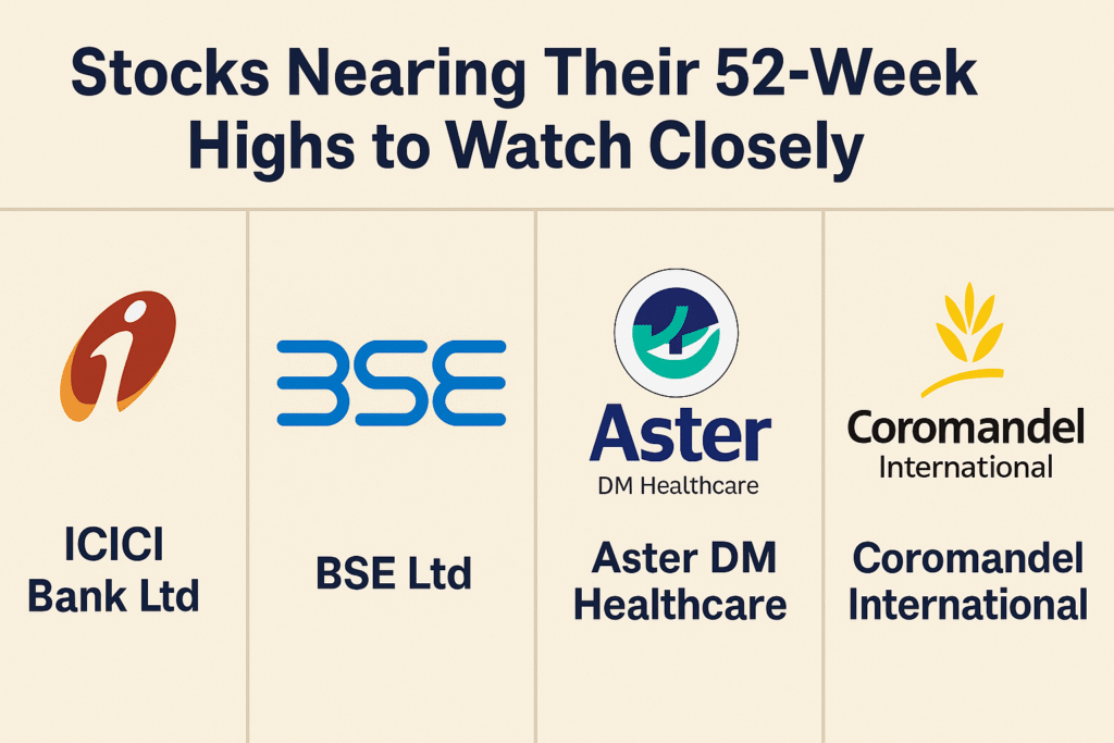 4 Stocks Nearing Their 52 Week Highs